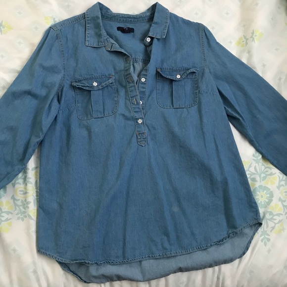 GAP Tops - Gap Jean Shirt